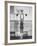 Overbrook Highschool Basketball Team, Wilt "The Stilt" Chamberlain Touch Basket at Regular Standing-Grey Villet-Framed Premium Photographic Print