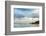 Overcast Sky above Waves Breaking at Beach-Norbert Schaefer-Framed Photographic Print