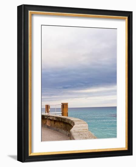 Overcast Sky at Promenade-Norbert Schaefer-Framed Photographic Print