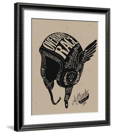 Overdrive Race Winged Helmet' Art Print | Art.com