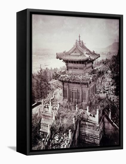 Overgrown Pagoda, C.1855-65-John Thomson-Framed Premier Image Canvas