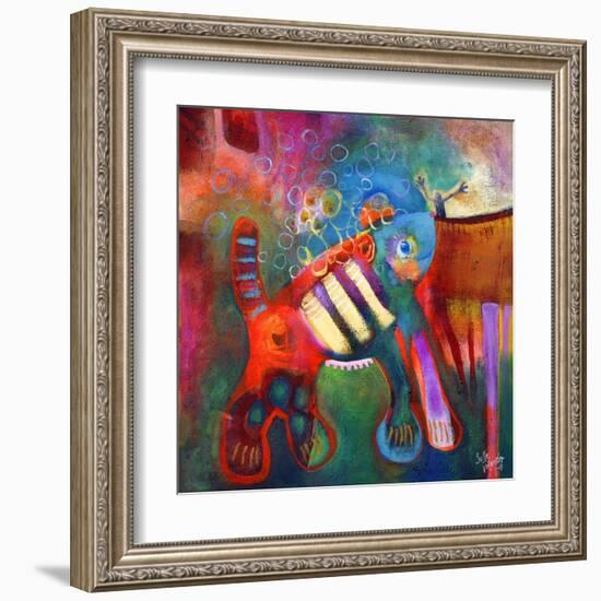 Overgrown Pet-Susse Volander-Framed Art Print