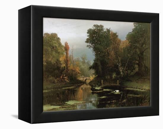 Overgrown Pond (Gatchina Par), 1878-Juli Julievich Klever-Framed Premier Image Canvas