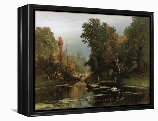 Overgrown Pond (Gatchina Par), 1878-Juli Julievich Klever-Framed Premier Image Canvas