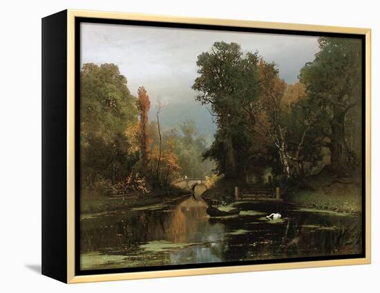 Overgrown Pond (Gatchina Par), 1878-Juli Julievich Klever-Framed Premier Image Canvas