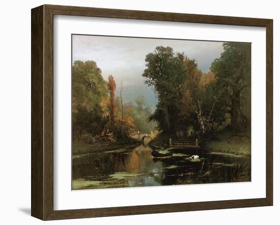 Overgrown Pond (Gatchina Par), 1878-Juli Julievich Klever-Framed Giclee Print