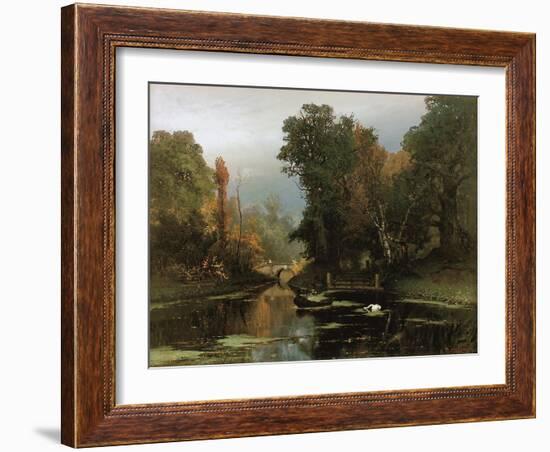 Overgrown Pond (Gatchina Par), 1878-Juli Julievich Klever-Framed Giclee Print