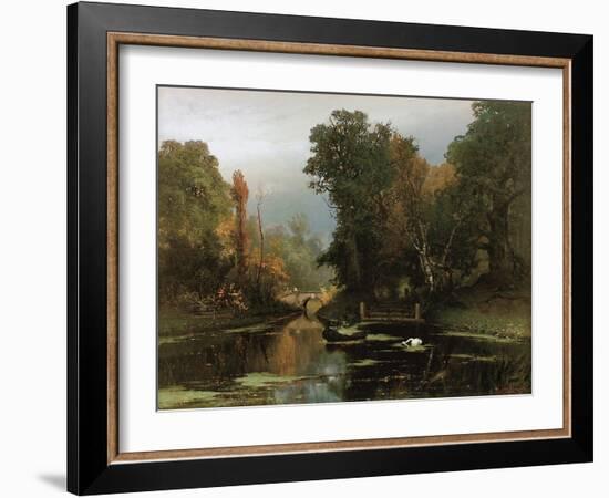 Overgrown Pond (Gatchina Par), 1878-Juli Julievich Klever-Framed Giclee Print