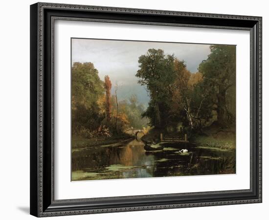 Overgrown Pond (Gatchina Par), 1878-Juli Julievich Klever-Framed Giclee Print