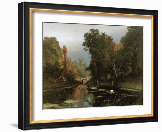 Overgrown Pond (Gatchina Par), 1878-Juli Julievich Klever-Framed Giclee Print