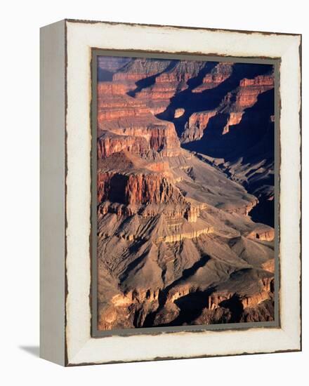 Overhead of South Rim of Canyon, Grand Canyon National Park, U.S.A.-Mark Newman-Framed Premier Image Canvas