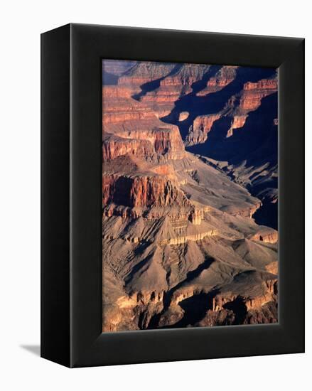 Overhead of South Rim of Canyon, Grand Canyon National Park, U.S.A.-Mark Newman-Framed Premier Image Canvas