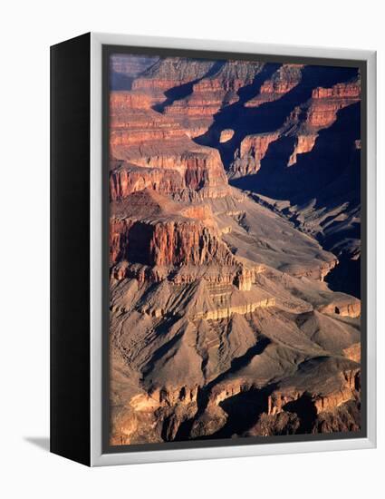 Overhead of South Rim of Canyon, Grand Canyon National Park, U.S.A.-Mark Newman-Framed Premier Image Canvas