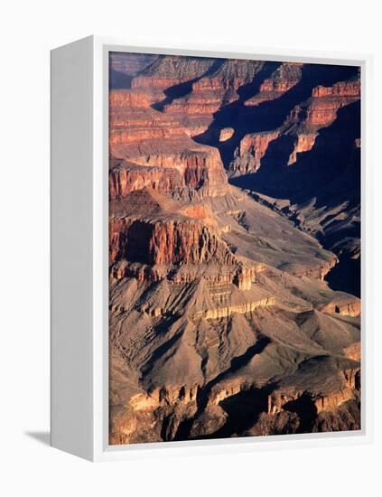 Overhead of South Rim of Canyon, Grand Canyon National Park, U.S.A.-Mark Newman-Framed Premier Image Canvas