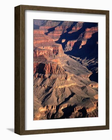 Overhead of South Rim of Canyon, Grand Canyon National Park, U.S.A.-Mark Newman-Framed Photographic Print