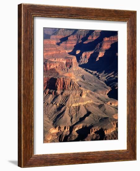 Overhead of South Rim of Canyon, Grand Canyon National Park, U.S.A.-Mark Newman-Framed Photographic Print