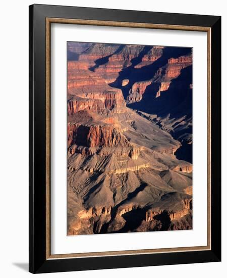 Overhead of South Rim of Canyon, Grand Canyon National Park, U.S.A.-Mark Newman-Framed Photographic Print