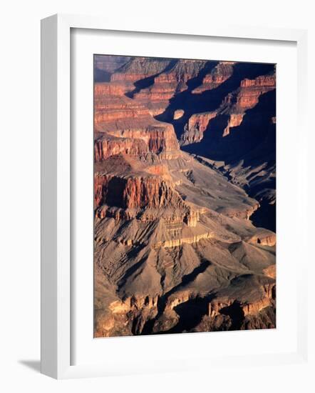 Overhead of South Rim of Canyon, Grand Canyon National Park, U.S.A.-Mark Newman-Framed Photographic Print