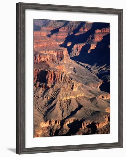 Overhead of South Rim of Canyon, Grand Canyon National Park, U.S.A.-Mark Newman-Framed Photographic Print