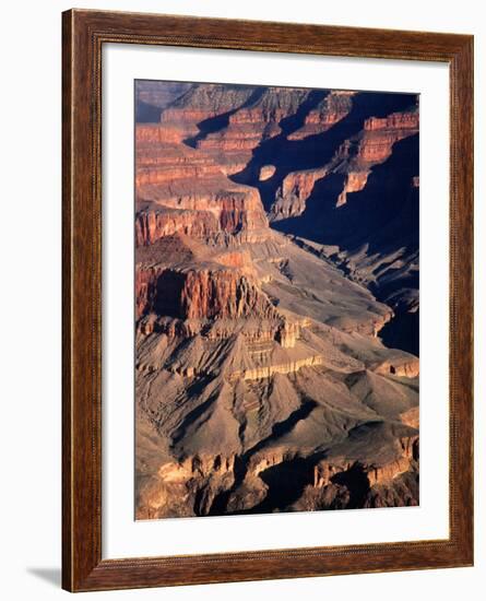 Overhead of South Rim of Canyon, Grand Canyon National Park, U.S.A.-Mark Newman-Framed Photographic Print