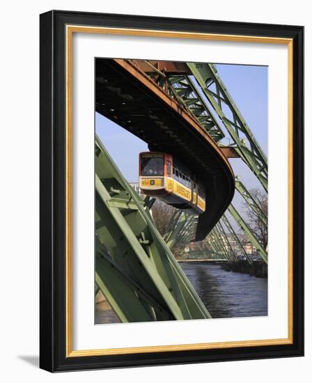 Overhead Railway over Th River Wupper, Wuppertal, North Rhine-Westphalia, Germany, Europe-Hans Peter Merten-Framed Photographic Print