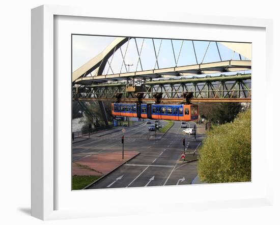 Overhead Railway, Wuppertal, North Rhine-Westphalia, Germany, Europe-Hans Peter Merten-Framed Photographic Print