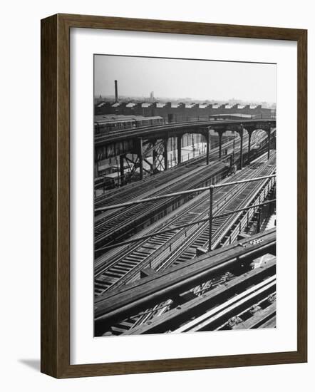 Overhead Tracks Running in All Directions-Ed Clark-Framed Photographic Print