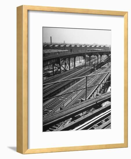 Overhead Tracks Running in All Directions-Ed Clark-Framed Photographic Print