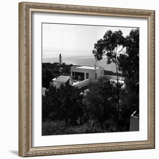 Overhead View of Author W. Somerset Maugham's Villa Mauresque-null-Framed Photographic Print