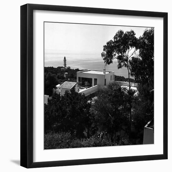 Overhead View of Author W. Somerset Maugham's Villa Mauresque-null-Framed Photographic Print