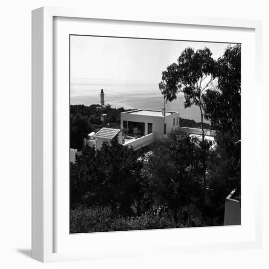 Overhead View of Author W. Somerset Maugham's Villa Mauresque-null-Framed Photographic Print