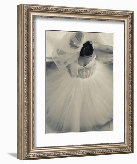 Overhead View of Bride at Gum Shopping Mall, Red Square, Moscow, Moscow Oblast, Russia-Walter Bibikow-Framed Photographic Print