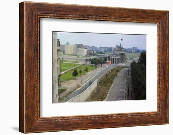 Overhead View of the Berlin Wall-null-Framed Photographic Print