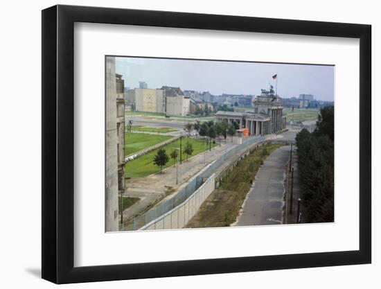 Overhead View of the Berlin Wall-null-Framed Photographic Print