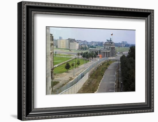 Overhead View of the Berlin Wall-null-Framed Photographic Print