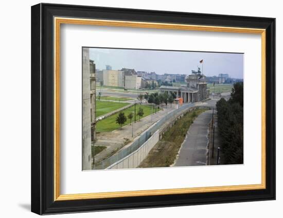 Overhead View of the Berlin Wall-null-Framed Photographic Print