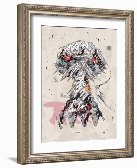 Overheated Structure-HR-FM-Framed Art Print