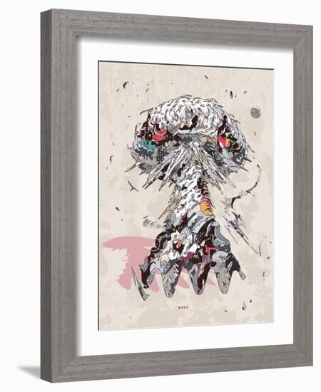 Overheated Structure-HR-FM-Framed Art Print