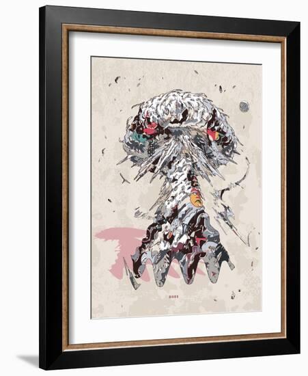 Overheated Structure-HR-FM-Framed Art Print