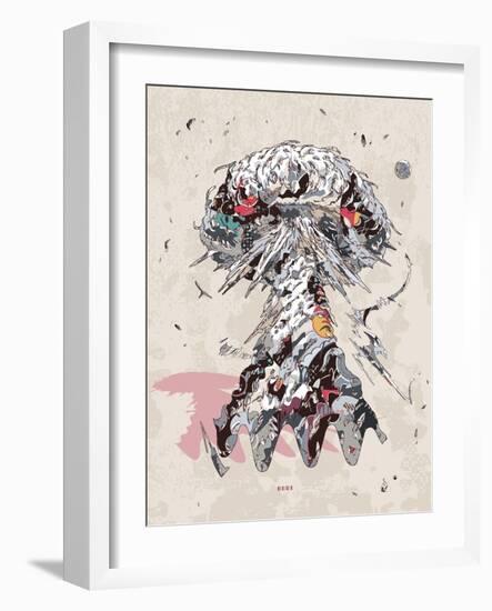 Overheated Structure-HR-FM-Framed Art Print