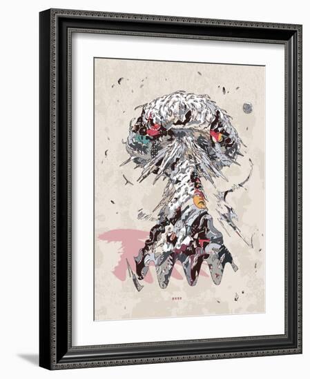 Overheated Structure-HR-FM-Framed Art Print