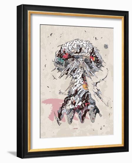 Overheated Structure-HR-FM-Framed Art Print