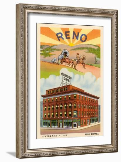 Overland Hotel, Reno, Nevada-null-Framed Art Print