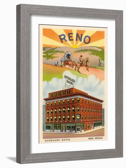 Overland Hotel, Reno, Nevada-null-Framed Art Print