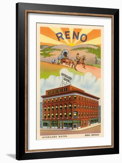 Overland Hotel, Reno, Nevada-null-Framed Art Print