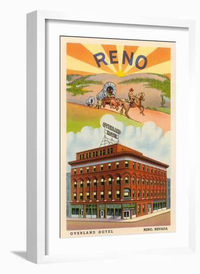 Overland Hotel, Reno, Nevada-null-Framed Art Print