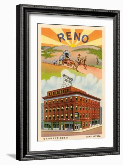 Overland Hotel, Reno, Nevada-null-Framed Art Print