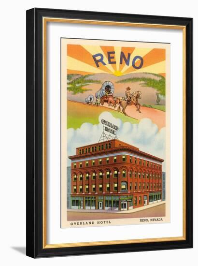 Overland Hotel, Reno, Nevada-null-Framed Art Print