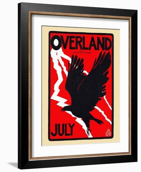 Overland, July-Maynard Dixon-Framed Art Print