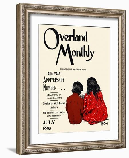 Overland Monthly, 28Th Year Anniversary Number... July 1895-Maynard Dixon-Framed Art Print